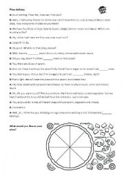 English Worksheet: Calling for Pizza