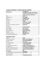 English Worksheet: Useful information 