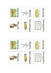 English Worksheet: Ancient Egypt memory part.1