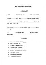 English Worksheet: 2nd Type Conditional