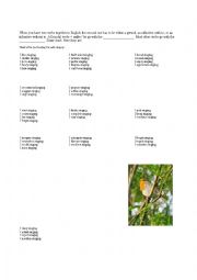 English Worksheet: Gerunds list - Words categorized for easy memorisation. 