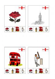 English Worksheet: Happy families England card