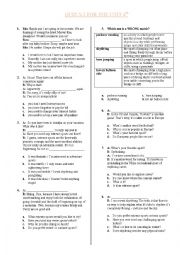 English Worksheet: TEOG Quiz (Unit 6 