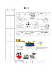 English Worksheet: Toys- Vocabulary