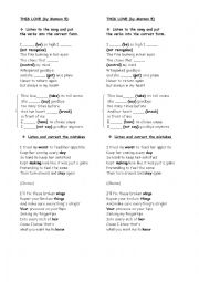 English Worksheet: This love Song by Maroon 5