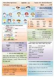 English Worksheet: QUIZ FOR BEGINNERS