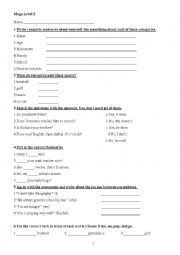 English Worksheet: Quiz