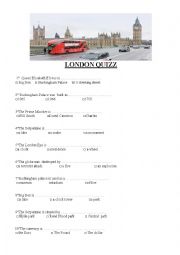 English Worksheet: How well do you know London ?