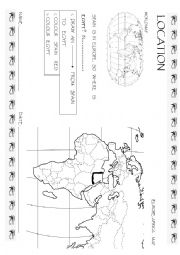 English Worksheet: EGYPT LOCATION