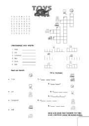 English Worksheet: TOYS MULTI-TASK