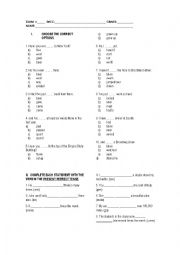 present perfect multiple choice