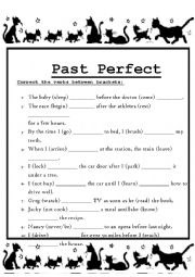 English Worksheet: Past perfect
