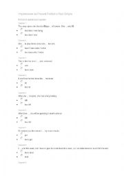 English Worksheet: Present Simple and Present Perfer
