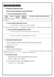 English Worksheet: mid-term test n2 for 3rd Y Arts