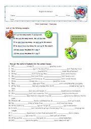 English Worksheet: conditional 1