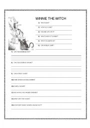 English Worksheet: Winnie the witch