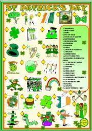 English Worksheet: Saint Patricks day: matching activity