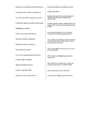 English Worksheet: discussion