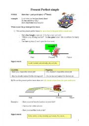 English Worksheet: Present Perfect simple_rules