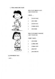 English Worksheet: description