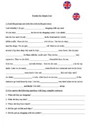 English Worksheet: Practise the Simple Past