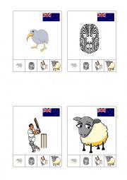 English Worksheet: Happy families New Zealand card