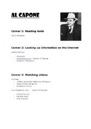English Worksheet: Internet task: Al Capone
