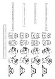 English Worksheet: Minions directions