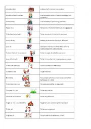 English Worksheet: Idioms all about relationships