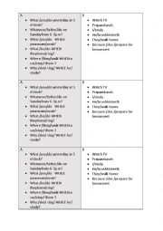 English Worksheet: Past tenses
