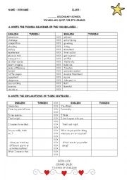 Vocabulary Exam For Elementary Students2