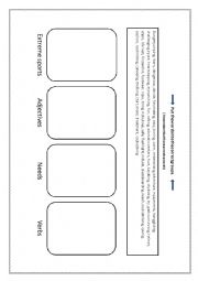 English Worksheet: Extreme sports and related words