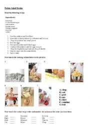 English Worksheet: recipe