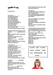 English Worksheet: Shake it off