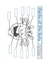English Worksheet: My monster (parts of the body)