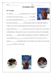 English Worksheet: The Gruffalos Child