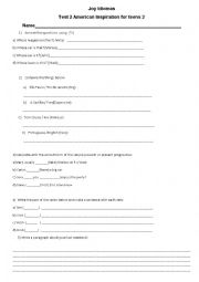 English Worksheet: teen test