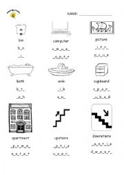 English Worksheet: room