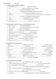 English Worksheet: Grammar Review