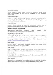 English Worksheet: Examples for 