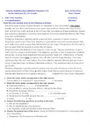 English Worksheet: safety first