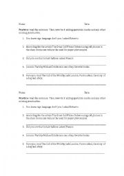 English Worksheet: quotation marks punctuation