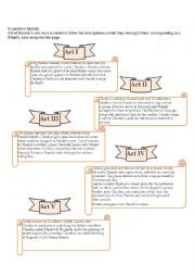 English Worksheet: Scrambled Hamlet