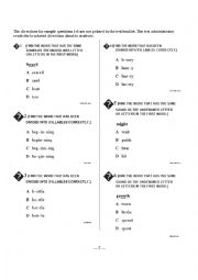 English Worksheet: reading exercise