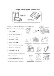 Long and Short Vowel Sounds /oo/