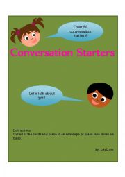 English Worksheet: Fun Conversations starter