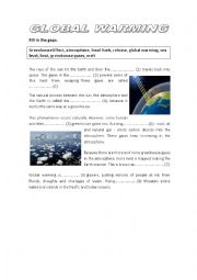 English Worksheet: Global Warming Vocabulary