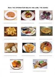 English Worksheet: BRITISH FOOD