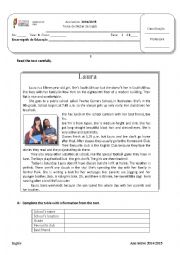 English Worksheet: Daily Routine