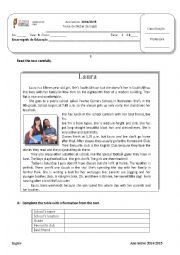 English Worksheet: Daily Routine